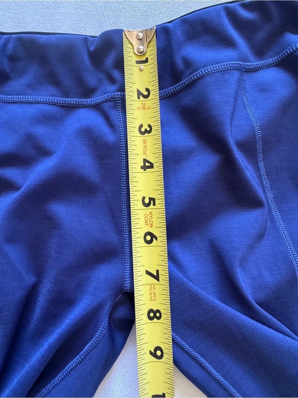 Patagonia Women’s Medium Blue Black Mesh Running Workout Leggings Activewear